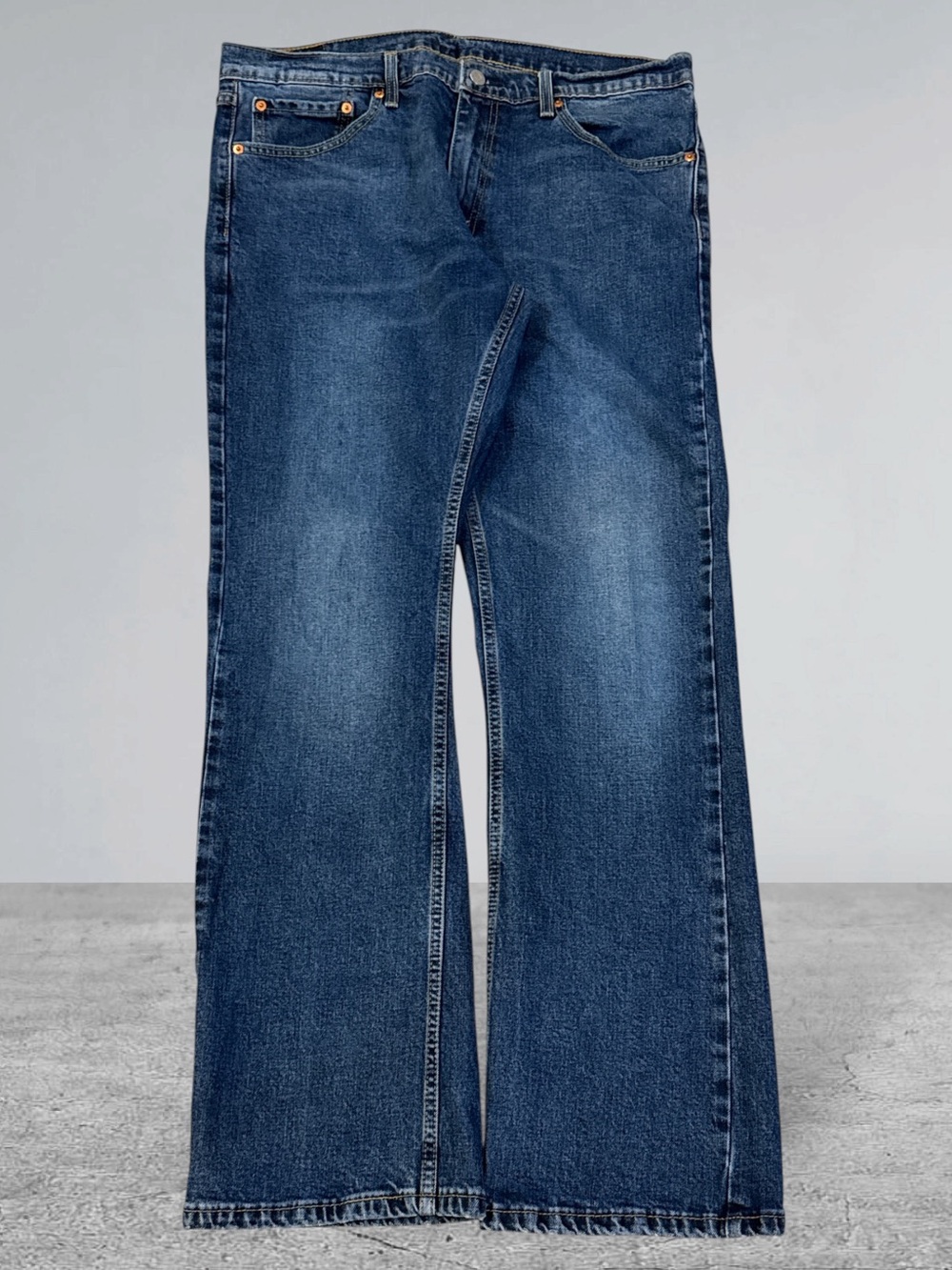 Levi's Men's 527 Dark Blue Slim Bootcut Jeans 31x32, 100% Cotton 36x32